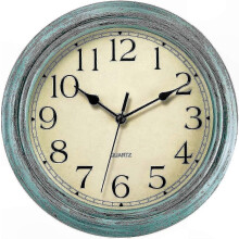 Vintage Quarz-Wanduhr mit geräuschlosem Uhrwerk, 30 cm (12 Zoll), große analoge Uhr für die Heimdekoration