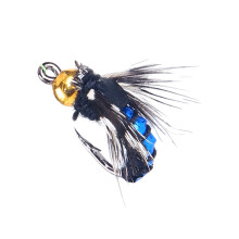 rooster tail spinner lure  trout imitation with hook  fishing accessories for river lake trolling casting blue