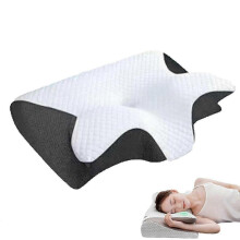 2-in-1-Orthopädiekissen, Memory-Schaum, ergonomische Kontur