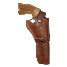 Brown Leather Western Style Gun Holster for 6 inch Revolvers NEW MODEL BLACKHAWK 5.5' Right