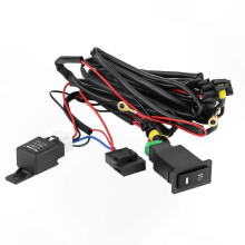 Universeller 12V-LED-Nebelscheinwerfer-Verkabelungssatz mit Schalter, Sicherung und Relais