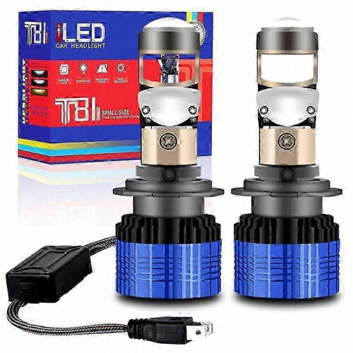 H7 LED-Scheinwerfer-Umrüstsatz, 200-W-Projektorlinsen, Abblendlicht, 24000 lm