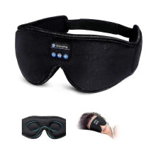 Sluchátka na spaní Bluetooth, Hudební maska na spaní, 3D bezdrátová sluchátka na spaní Bluetooth 5.0 se zavázanýma očima