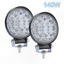 2-teilige 140W LED-Rundlichtleiste mit 6000K Scheinwerfern für Fahrzeuge im Geländeeinsatz