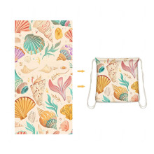 2 in 1 Beach Towel Convertible into a Storage Bag Microfibre Bath Towel for Women Men Beach Essentials (32 x 63 Inches / 80 x 160 cm), B Ref: 9081