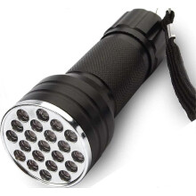 UV-Schwarzlicht-Taschenlampe mit 21 LEDs, UV-Ultraviolett-Schwarzlicht-Taschenlampe zum Ausmalen von Hunden, Tieren, Insekten und Skorpionen