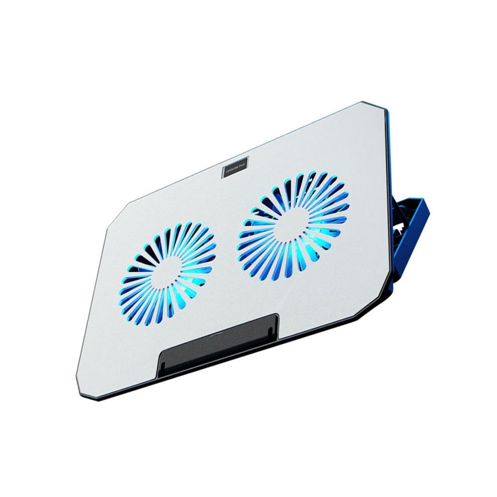 Laptop Cooling Platform Cooling Pad With Two Fans 1200Rpm Airflows Fits 12' To 17' Notebooks 2Xusb Port And Phone Stand 9189345683749