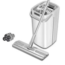 Haushaltsmopp, freihändiges Waschen, Netz, Promi-Schaber, Flachmopp, Eimer, Trocken-Nass-Trennung, Fauler Mopp