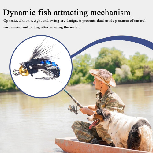 Fliegenfischköder  Artificial trout lures with hooks for river fishing like Tenkara 1