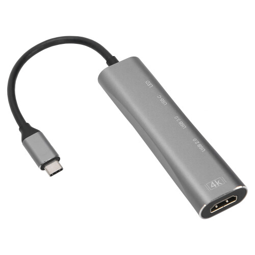 Διανομέας USB C, Υλικό αλουμινίου για γρήγορη μεταφορά δεδομένων και παροχή 1