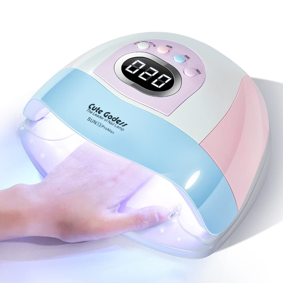 UV LED Nail Lamp 220W Fast Dryer with Auto Sensor 4 Timers