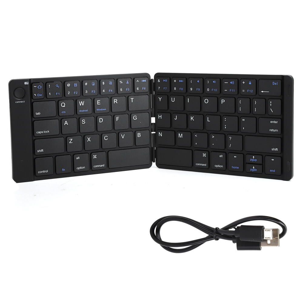 Compact Wireless Keyboard, Foldable Design For Seamless Typing Experience, Stable Multi Devices Connection & Bluetooth 5.0 For Ios/Android/Windows 9486358015315