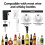 (White)Drink Dispenser Liquor, Smart Dispenser Alcohol 4