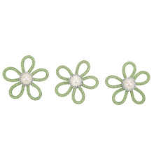(As show, One size) 3Pcs Brooch 6cm Wide Colours Lovely Cute Flower Shoes Brooch for Bag Jewelry Accessory for Gift