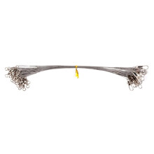 Stainless Steel Fishing Wire Leaders with Snap Swivels, 20 Silver