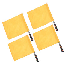 4erset track and field referee flags stainless steel pole flags hand signal flags for waving Ref: 1063