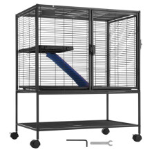 Gaiola para Furete - DUOKU - JM-XC-082 - 770x520x920 mm - Preto - Fácil de Montar