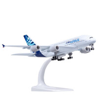 A380 DieCast 1/400 Scale Metal A380 Prototype Aircraft Model for Gift Collectible 7' A380 Prototype 1/400 Aircraft Model