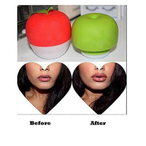 (Red) Lip Plumper Devices Apple Shaped Lip Enhancer For Fast Mouth Enhancement 2