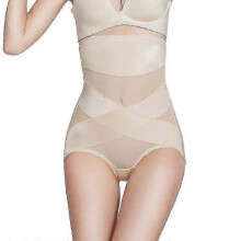 (3XL, Skin Color) High Waisted Shapewear Panties - Compression Corset for Belly Slimming & Tummy ControlZZ41