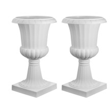 Jardinière - DUOKU - KD2986W - Lot de 2 - Hauteur 67 cm - Ø 40 cm