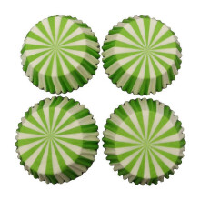 (As show, One size) 100Pcs Mini Printing Cupcake Liners Heat resistant Muffin Paper Cups Oil Proof Baking Cups