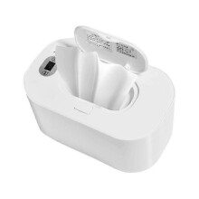 (Adjustable Temperature, white) Baby Wipe Warmer with Digital Display Large Capacity Baby Wet Wipes Warmer Dispenser USB Powered