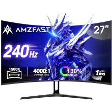 Amzfast 27 Inch Curved Gaming Monitor 240Hz