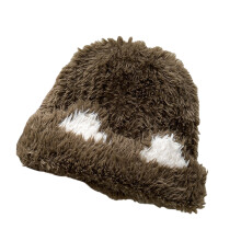 Bonnets en Crochet, chapeau chaud d'hiver, chapeau de ski-brun