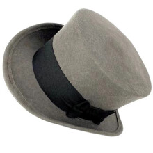 Chapeau de tempérament tendance de rue, chapeau Portable,-Gris