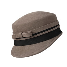 Élégant nœud papillon ceinture laine chapeau équestre-chameau