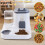 Double Function Puss Bowl Identity Replenishing Supplier-Yellow 3