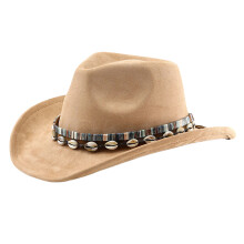Chapeau en denim tendance, polyvalent, chapeau occidental-Kaki