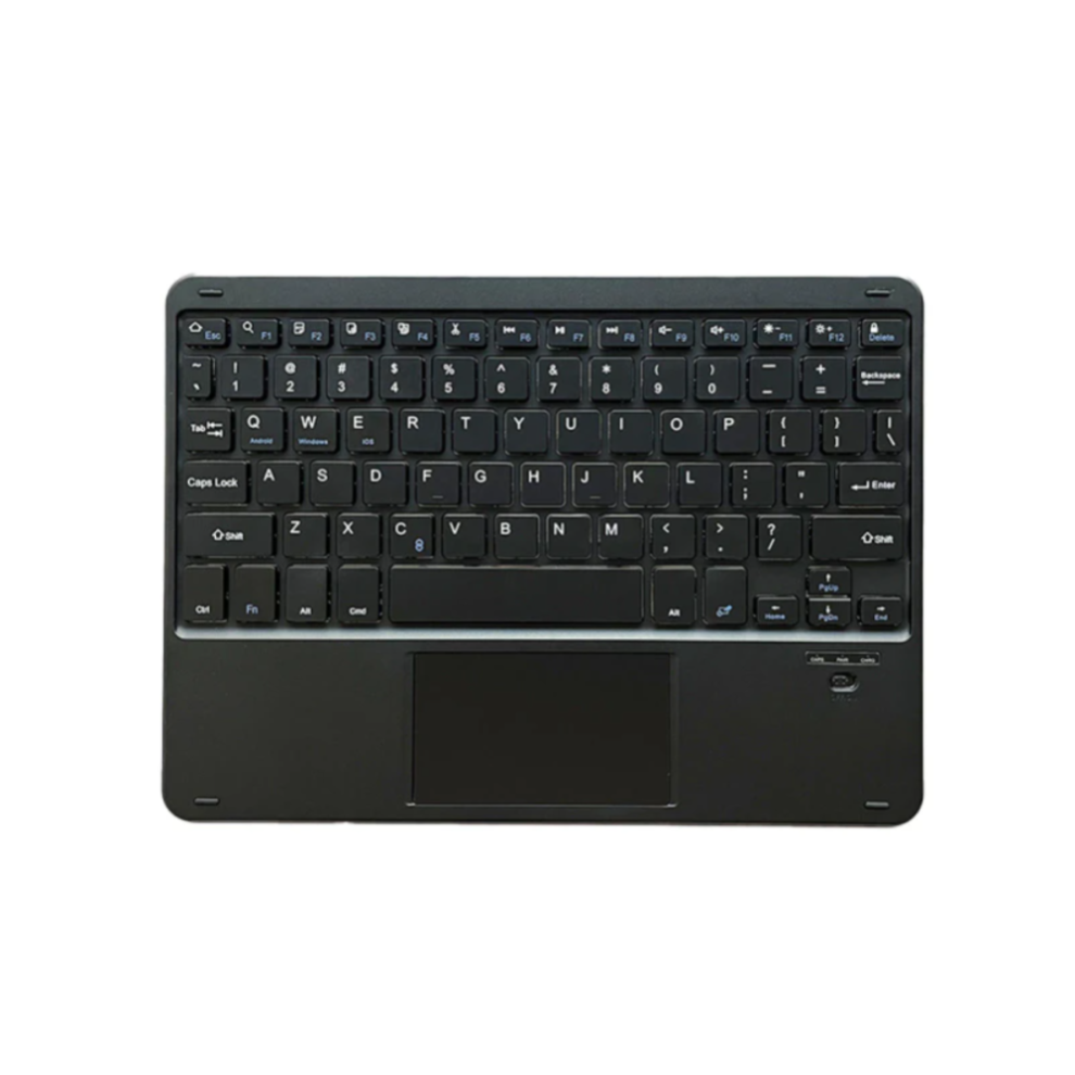 Ultra-Slim Wireless Mechanical Scissor Keys Keyboard, Broad Compatibility For Bluetooth Enabled Devices With Sensitive Trackpad, Magnetic Alumin Black 9486358996324