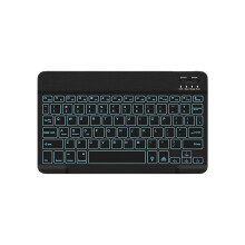 Bluetooth-Tastatur mit Hintergrundbeleuchtung, stabile Bluetooth-Verbindung, ultradünnes Design und wiederaufladbarer Akku, kompakt und leicht für