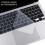 Capa protetora de teclado compatível com TPU transparente ultrafina para MacBook Air de 13,3 polegadas de 2020 com Touch ID e tela Retina (modelo 1
