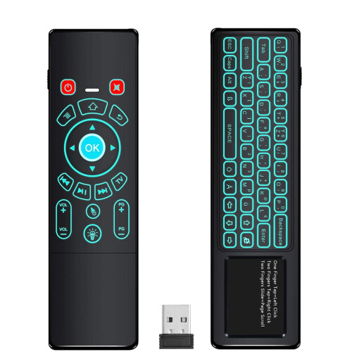Souris aérienne polyvalente, télécommande sans fil 2,4 GHz multifonction pour Windows, Android, macOS et Linux, large compatibilité, Plug and