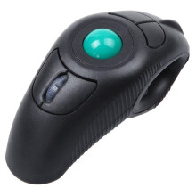 Bezprzewodowa ergonomiczna mysz z trackballem, sterowanie kciukiem zwiększa precyzję i komfort, podłącz i używaj do prezentacji biurowych i