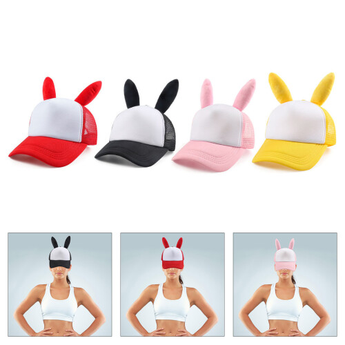 Chapeau à oreilles unique, polyvalent, confortable, Styles-Jaune 2