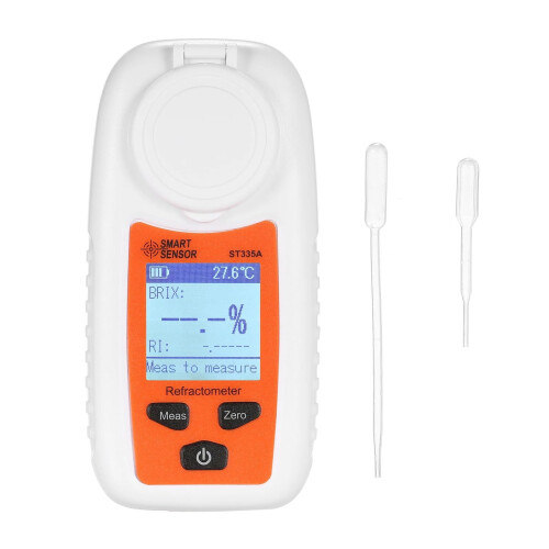 ST335A Digital Refractometer Saccharometer with ATC for Honey and Sugar Concentration Testing 0-35% Brix