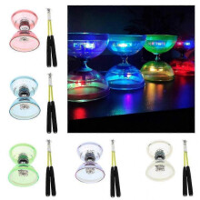 (Purple) Professional Bearing Diabolo Set Toy High Speed Soft Juggling With Rope Hobbies Children Classic Hand Play Gift