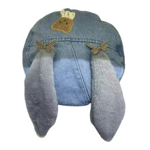 Béret décontracté pour filles, chapeau de-De longues oreilles