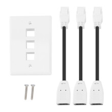 Rýchloinštalačný konektor HDMI Keystone Jack, adaptér samica-samica, konštrukcia Snap-In, vysokorýchlostný konektor pre štandardný