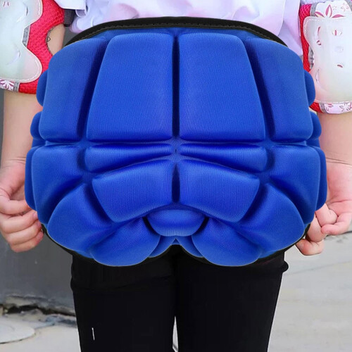 Hip protection pads for snowboarding, portable, blue, size S 2