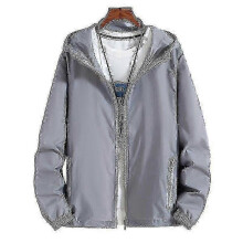 (L, COLOR Dark Grey) Men's 7XL 6XL Quick-Dry Waterproof Windbreaker, Sunscreen Lightweight Military Jacket