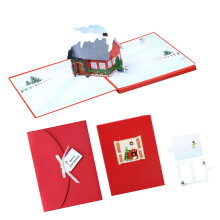 Illuminated LED Christmas Card Glowing-Cards without rope