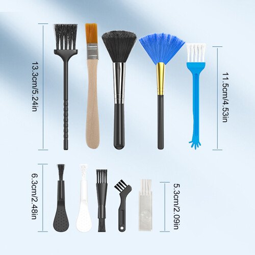 Comprehensive 10Piece Soft Brush Set Dust Removal for Gentle 2