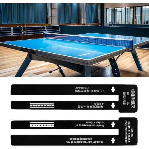 Table Tennis Net Measuring Ruler Tool for Accurate Home Training Measurements - Adjustable Size and Durable Material 1