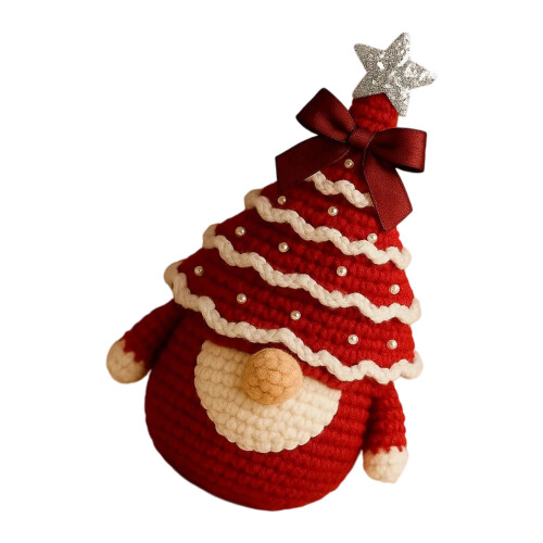 Beginner Christmas Gnomes Crochet Set With Step By Step-Red