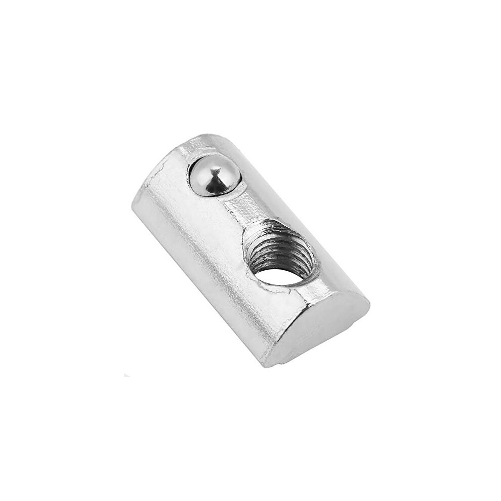 Nuts 20Pcs/Set Carbon Steel Nuts T-Slot Nut Spring Loaded Ball For Aluminum Profile Accessories T Spring Nut Fastener - (Size: M8) 9189345685347
